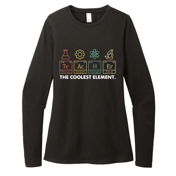 Vintage The Coolest Element Periodic Table Chemist Teacher Womens CVC Long Sleeve Shirt