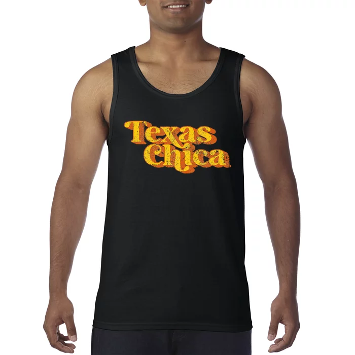 Vintage Texas Chica Funny Southern Pride Country Tank Top