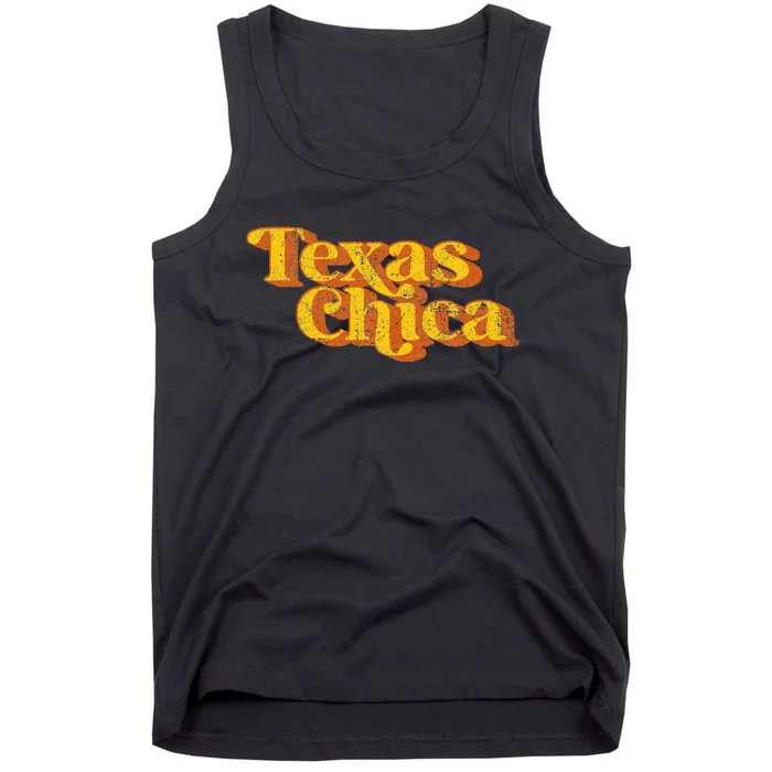 Vintage Texas Chica Funny Southern Pride Country Tank Top