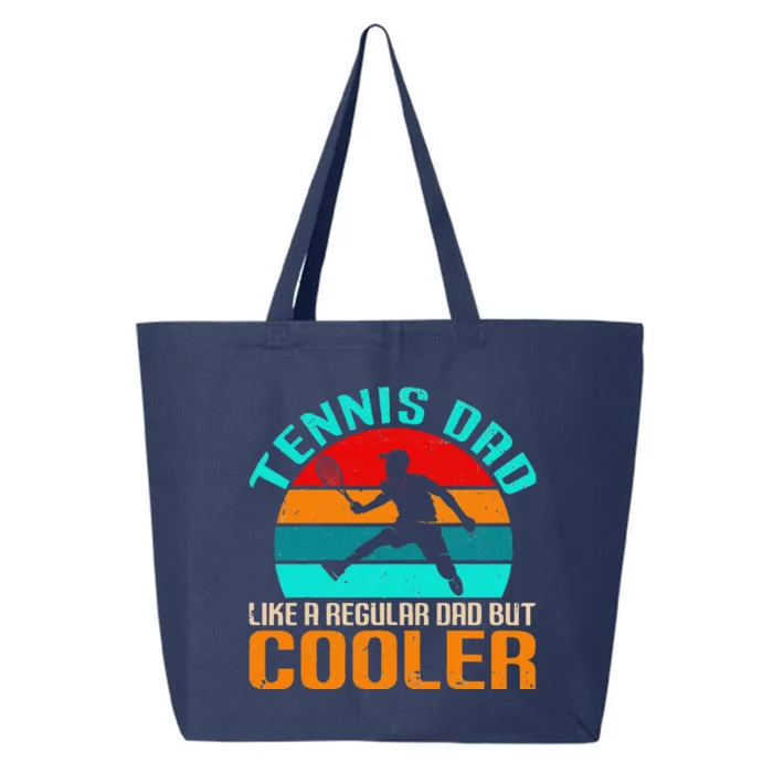 Vintage Tennis Dad Like A Regular Dad But Cooler 25L Jumbo Tote