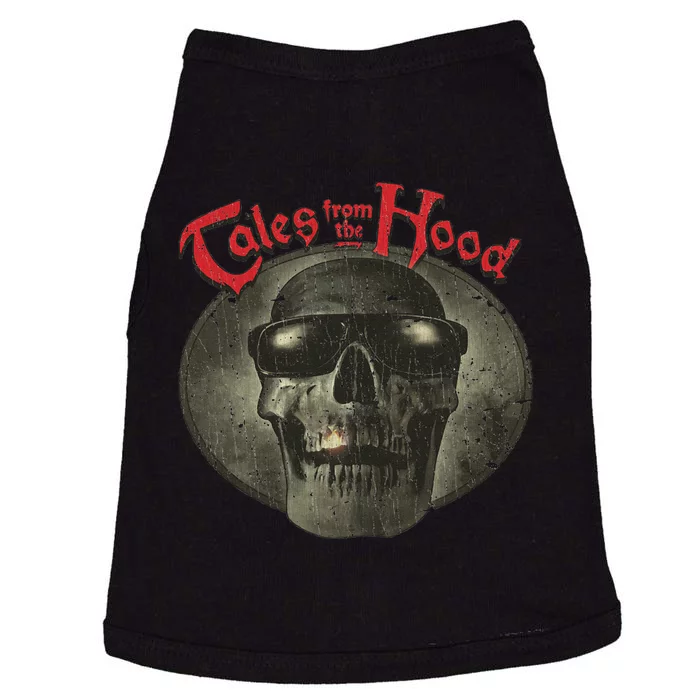 Vintage Tales Dark Skull From The Retro Hood Design Doggie Tank