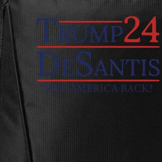 Vote Trump Desantis Election 2024 City Backpack