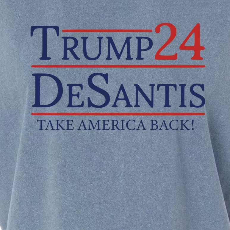 Vote Trump Desantis Election 2024 Garment-Dyed Women's Muscle Tee