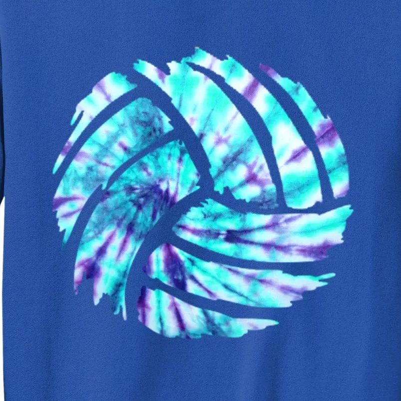 Volleyball Tie Dye Look Blue Purple Perfect Boys Or Girls Gift Sweatshirt