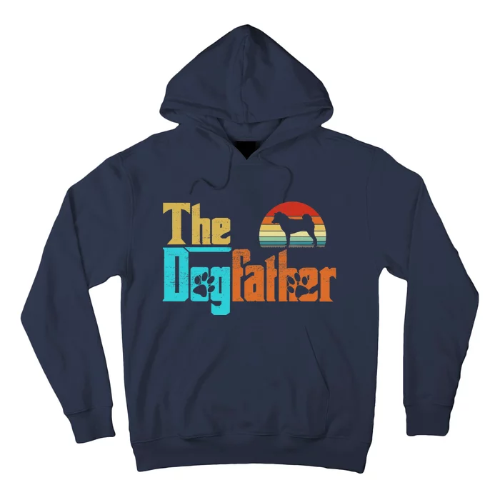 Vintage The Dogfather Shiba Inu Dog Owner Hoodie