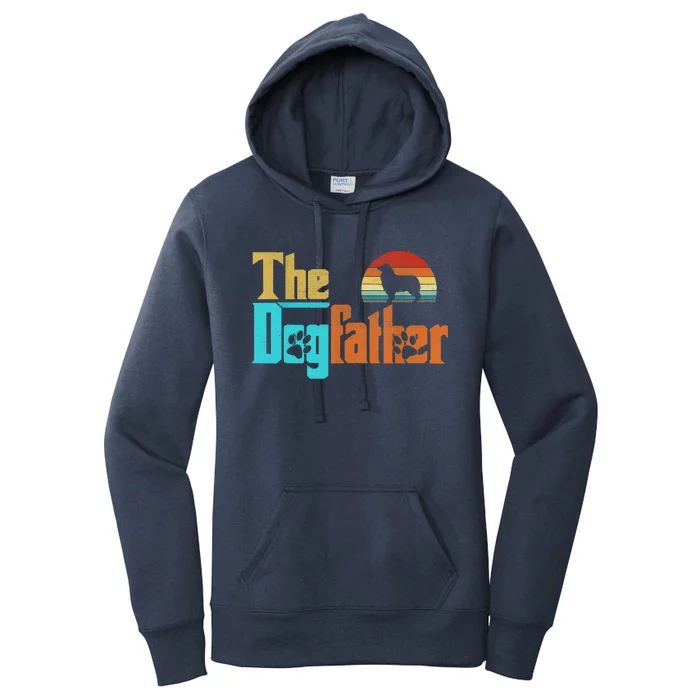 Vintage The Dogfather Australian Shepherd Dog Owner Women's Pullover Hoodie