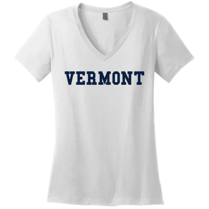 Vermont Throwback Design Classic Women's V-Neck T-Shirt