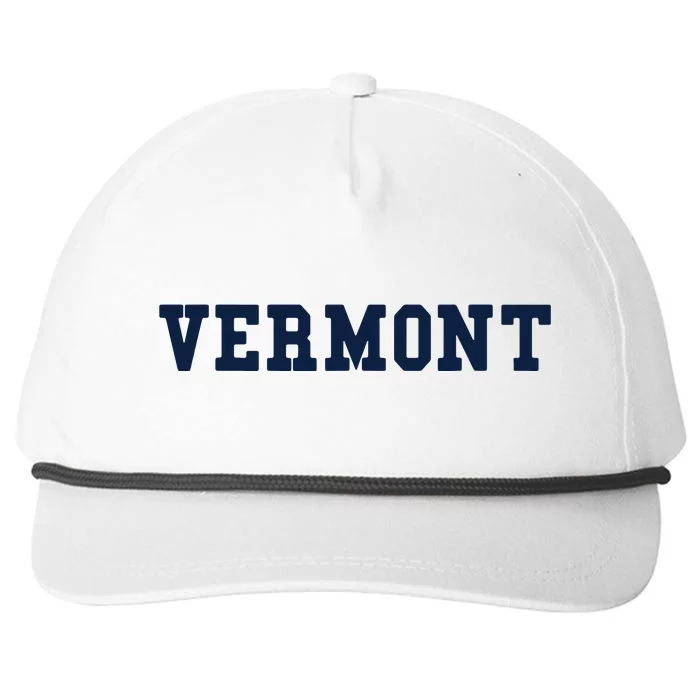 Vermont Throwback Design Classic Snapback Five-Panel Rope Hat