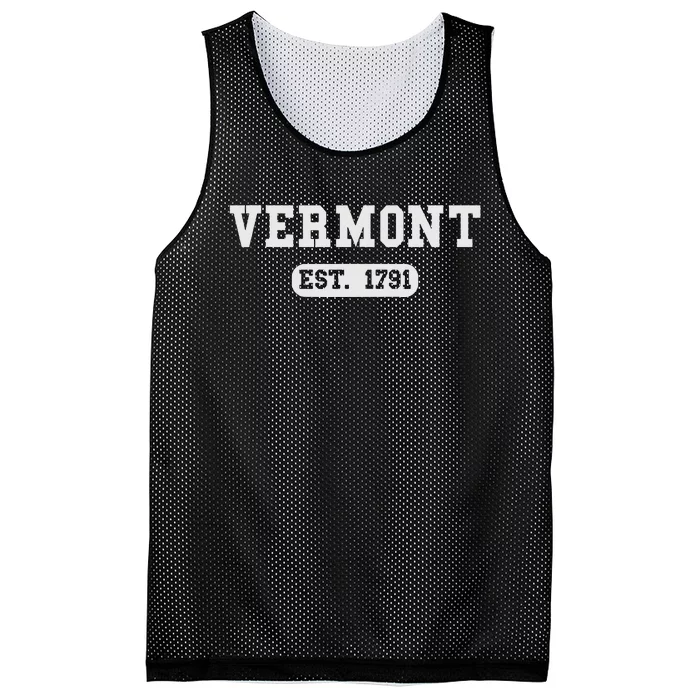 Vermont Throwback Design Classic Mesh Reversible Basketball Jersey Tank