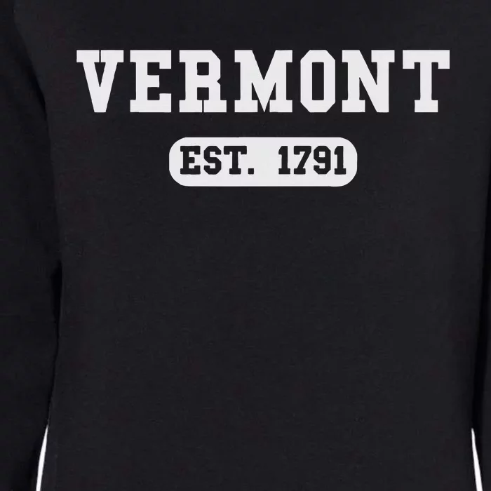 Vermont Throwback Design Classic Womens California Wash Sweatshirt