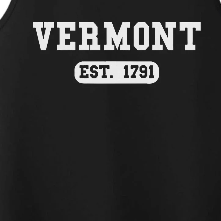 Vermont Throwback Design Classic Performance Tank