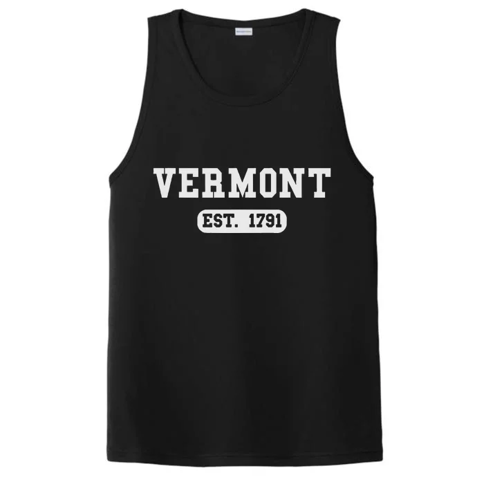 Vermont Throwback Design Classic Performance Tank