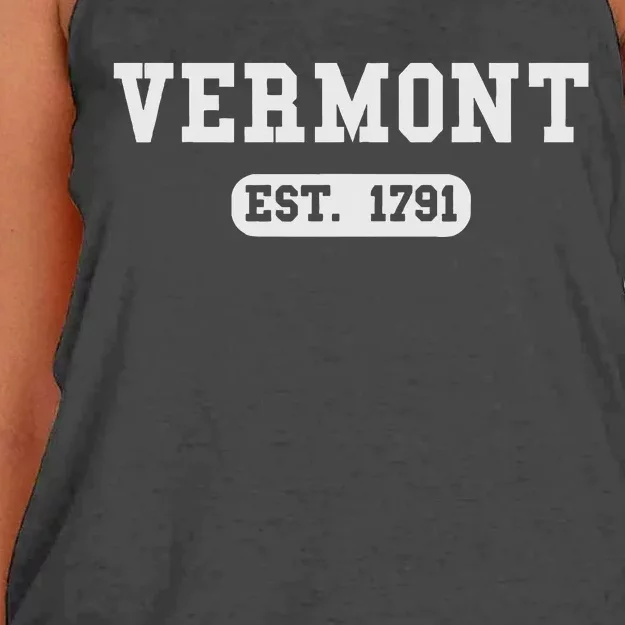 Vermont Throwback Design Classic Women's Knotted Racerback Tank