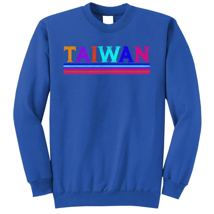 Vintage Taiwan Design For Taiwanese Taipei Lover Traveler Cute Gift Tall Sweatshirt