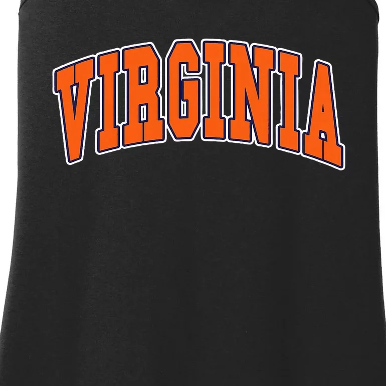 Virginia Throwback Design Classic Ladies Essential Tank