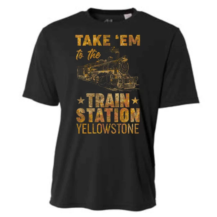 Vintage Take Em To The Train Station Cooling Performance Crew T-Shirt