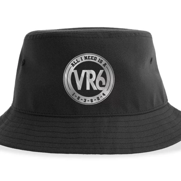 Vr6 Turbo Engine 1 5 3 6 2 4 Car Tuning Six Cylinder Vr6 Sustainable Bucket Hat