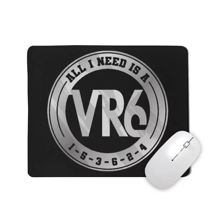 Vr6 Turbo Engine 1 5 3 6 2 4 Car Tuning Six Cylinder Vr6 Mousepad