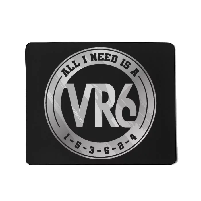 Vr6 Turbo Engine 1 5 3 6 2 4 Car Tuning Six Cylinder Vr6 Mousepad