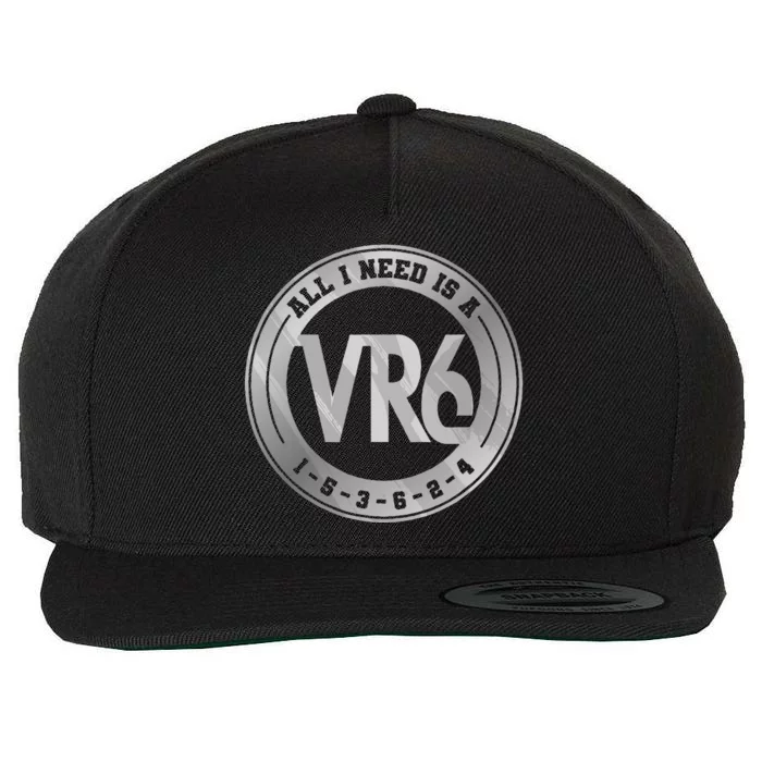 Vr6 Turbo Engine 1 5 3 6 2 4 Car Tuning Six Cylinder Vr6 Wool Snapback Cap