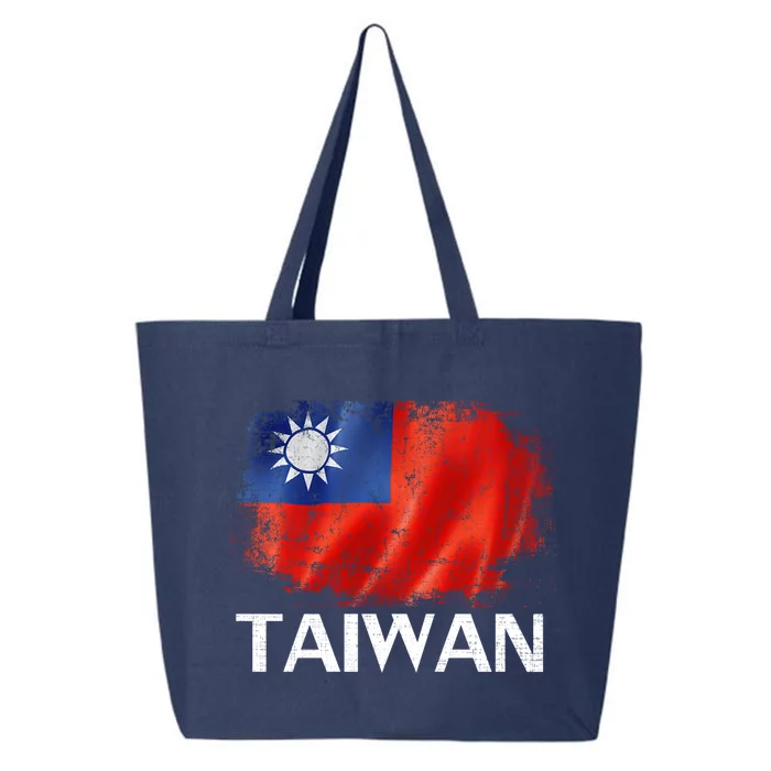 Vintage Taiwan Flag For Taiwanese Gift 25L Jumbo Tote