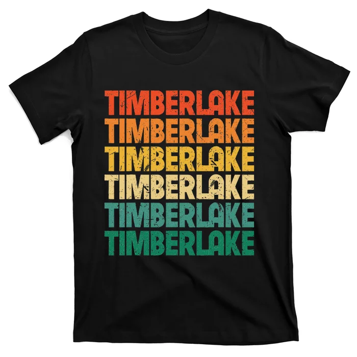 Vintage Timberlake First Name I Love Timberlake Retro Funny T-Shirt