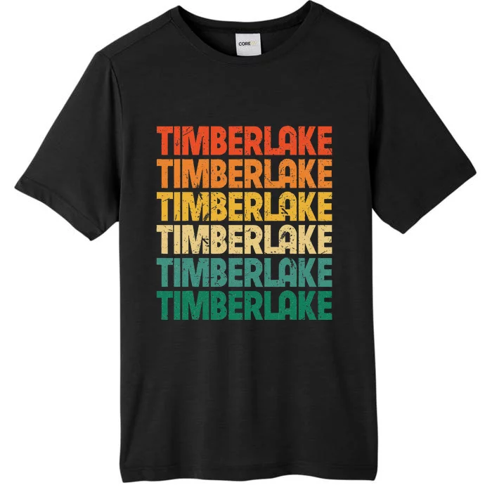 Vintage Timberlake First Name I Love Timberlake Retro Funny ChromaSoft Performance T-Shirt