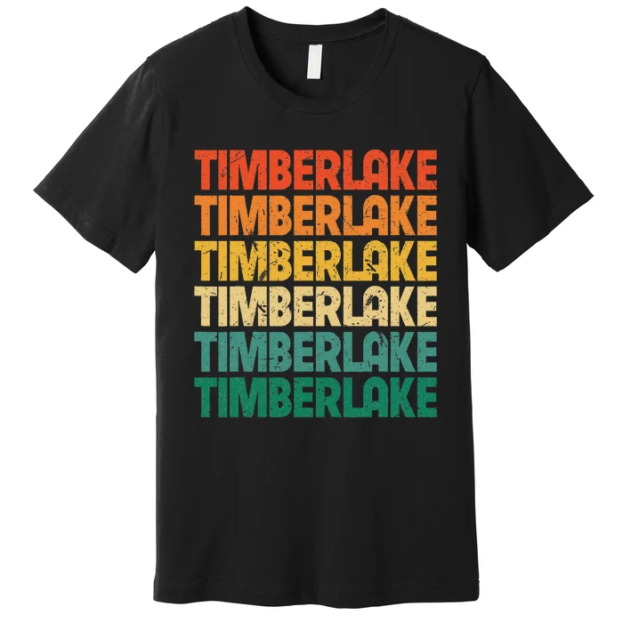 Vintage Timberlake First Name I Love Timberlake Retro Funny Premium T-Shirt