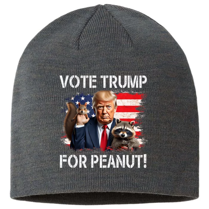 Vote Trump For Peanut The Squirrel 8 1/2in Sustainable Knit Beanie