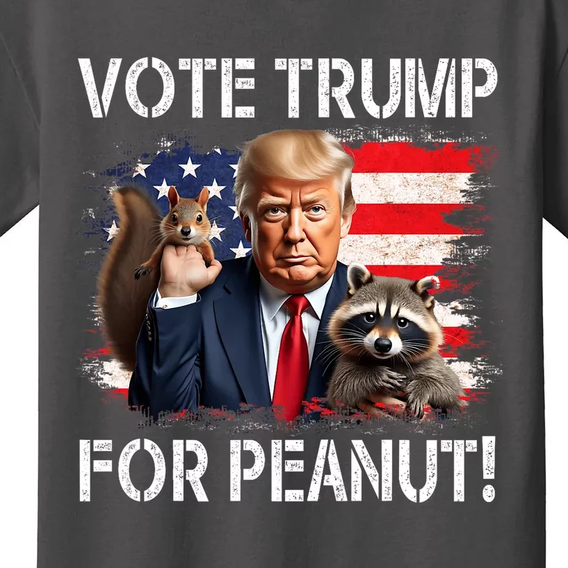 Vote Trump For Peanut The Squirrel Kids T-Shirt