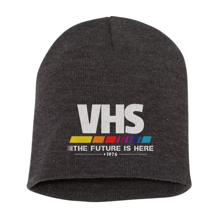 Vhs The Future Is Here 1976 Vintage Short Acrylic Beanie