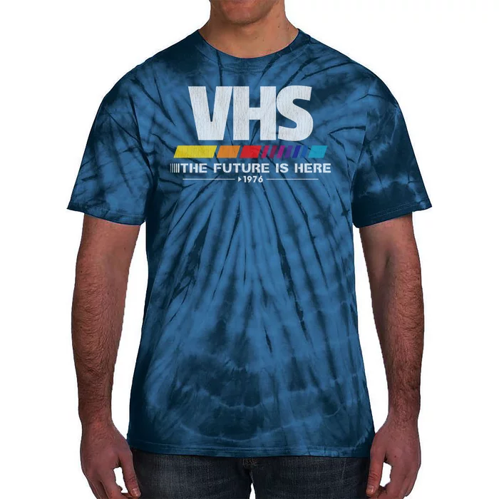 Vhs The Future Is Here 1976 Vintage Tie-Dye T-Shirt