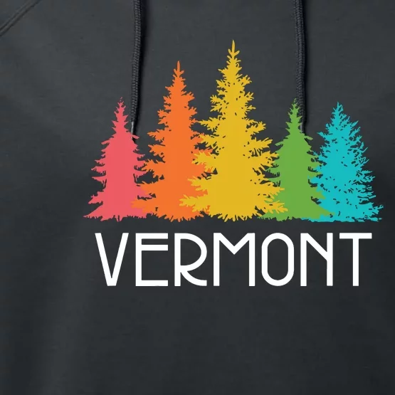 Vermont T Funny Performance Fleece Hoodie