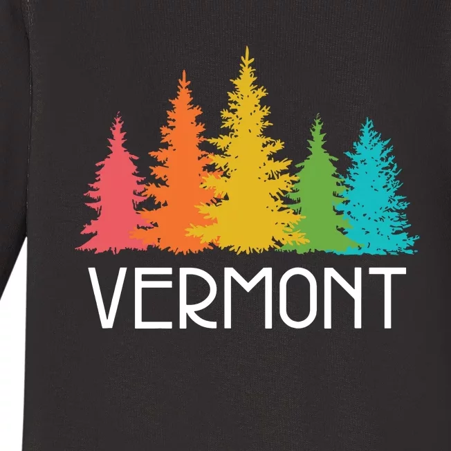 Vermont T Funny Baby Long Sleeve Bodysuit