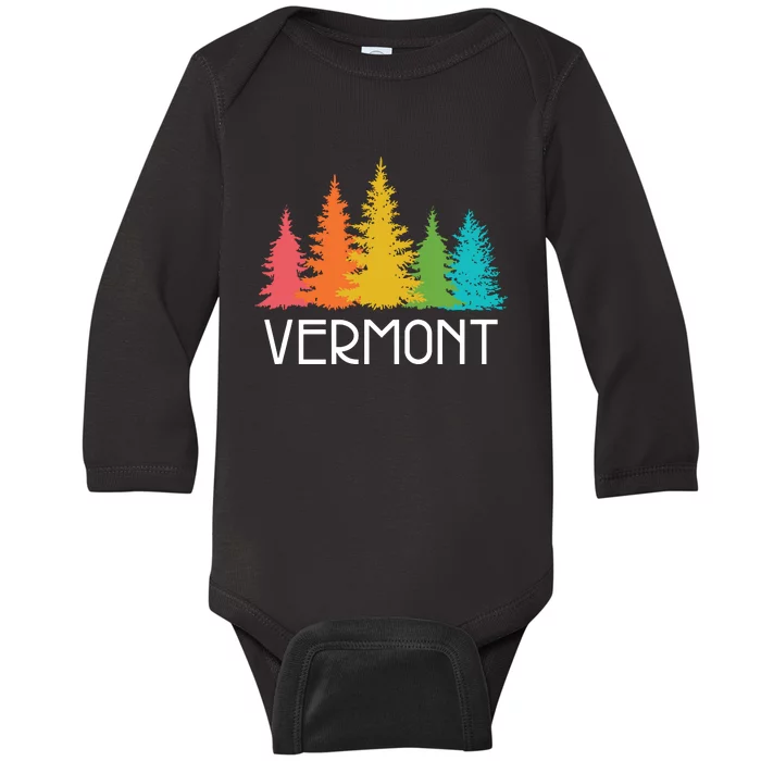 Vermont T Funny Baby Long Sleeve Bodysuit