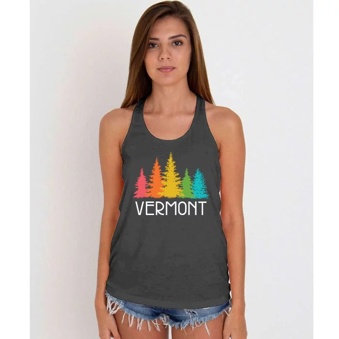 Vermont T Funny Women's Knotted Racerback Tank