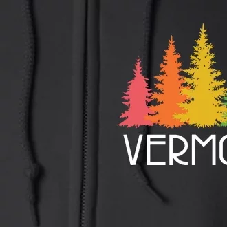 Vermont T Funny Full Zip Hoodie