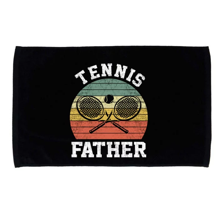 Vintage Tennis Father Tennis Lover Gift Microfiber Hand Towel