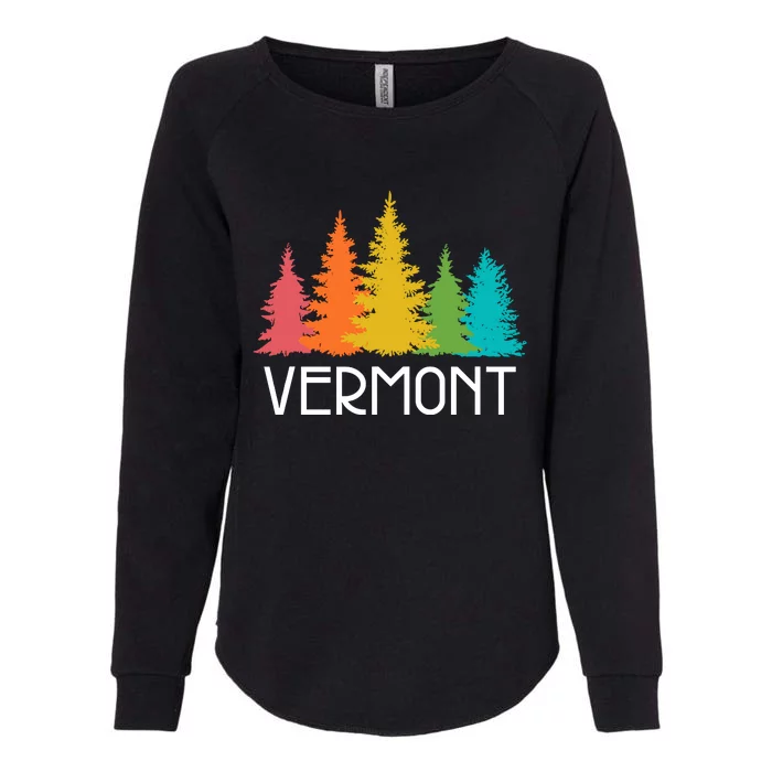 Vermont T Funny Womens California Wash Sweatshirt