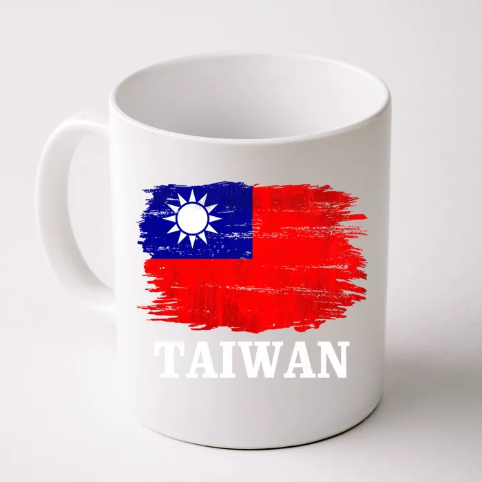 Vintage Taiwan Flag For Taiwanese Gift Cute Gift Front & Back Coffee Mug