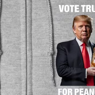 Vote Trump For Peanut The Squirrel Full Zip Hoodie