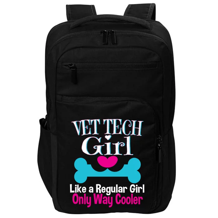 Vet Tech Female Graduation Funny Gift Veterinary Cute Gift Impact Tech Backpack