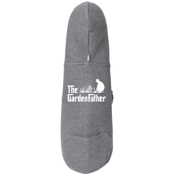 Vintage The Gardenfather Best Gardening Father Gift Doggie 3-End Fleece Hoodie