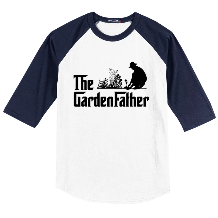 Vintage The Gardenfather Best Gardening Father Gift Baseball Sleeve Shirt