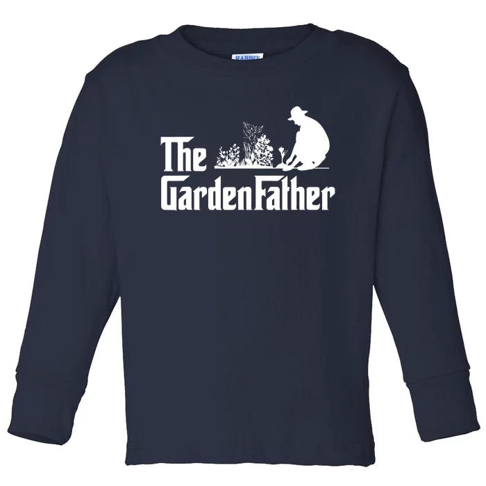 Vintage The Gardenfather Best Gardening Father Gift Toddler Long Sleeve Shirt