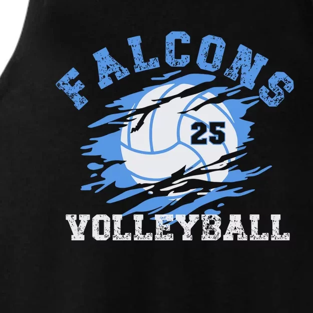 Volleyball Team Gift Ladies Tri-Blend Wicking Tank