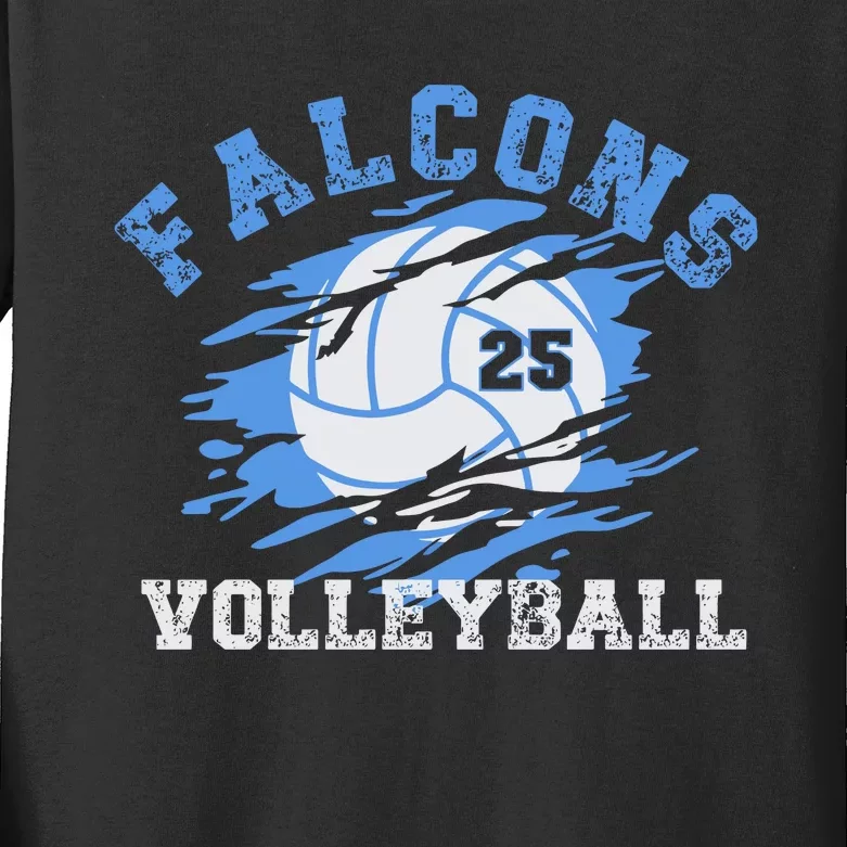 Volleyball Team Gift Kids Long Sleeve Shirt