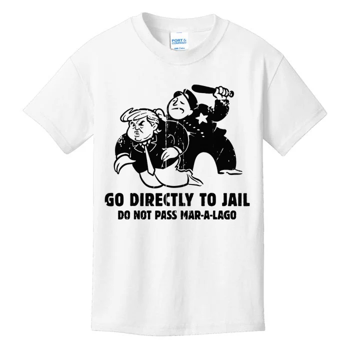 Vintage Trump Go Directly To Jail Kids T-Shirt