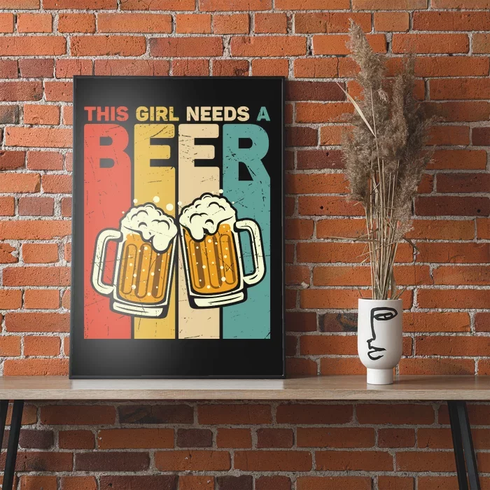 I Need Another Beer Funny Beer Lover Drinking Gift Poster for