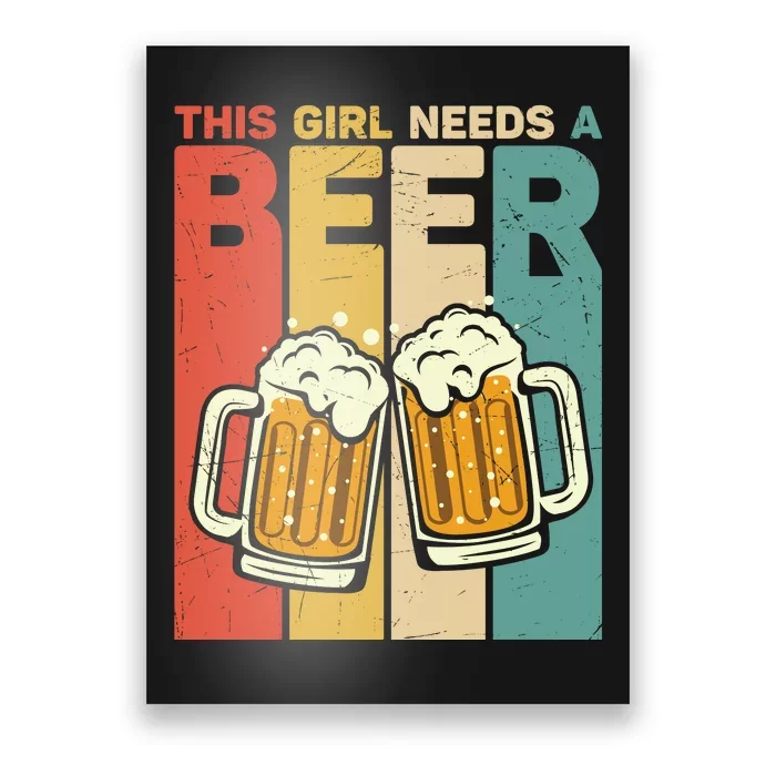 I Need Another Beer Funny Beer Lover Drinking Gift Poster for